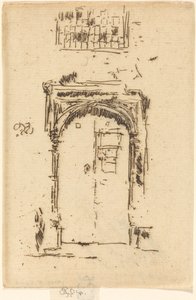 教会のドアウェイ、エッジミア 作： James Abbott McNeill Whistler