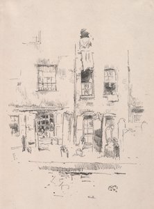 チャーチヤード、1887年。 作： James Abbott McNeill Whistler