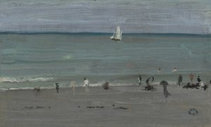 コーストシーン、水浴、1884-85 作： James Abbott McNeill Whistler