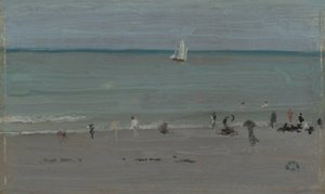 海岸の風景、水浴客、188485。 作： James Abbott McNeill Whistler