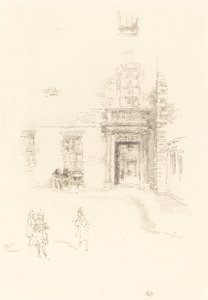 中庭、チェルシー病院、1888 年。 作： James Abbott McNeill Whistler