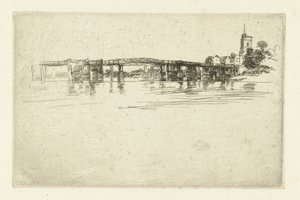 リトルパットニー橋 リトル・パットニー 作： James Abbott McNeill Whistler
