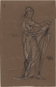 ドレープをまとった女性像、1870～1873年。
