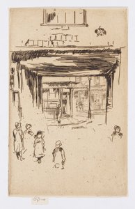 ドゥルリー・レーン 1880-81年頃 （エッチング、紙にインク） 作： James Abbott McNeill Whistler