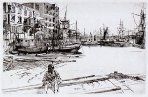 イーグルワーフ（Tyzac、Whitely and Co） 作： James Abbott McNeill Whistler