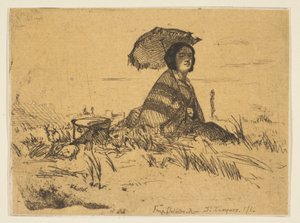 完全な太陽の下、1858。 作： James Abbott McNeill Whistler