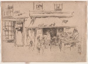 エクセター通り。 作： James Abbott McNeill Whistler