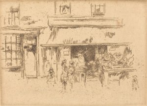 エクセターストリート、c。 18861888。 作： James Abbott McNeill Whistler