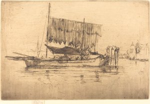 漁船、1880年。 作： James Abbott McNeill Whistler