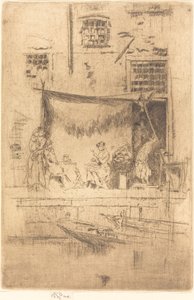 フルーツ屋台、1880年 作： James Abbott McNeill Whistler