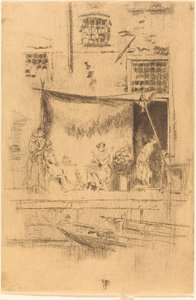 フルーツ屋台、1880年。 作： James Abbott McNeill Whistler