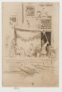 フルーツ屋台、1879-1880年 作： James Abbott McNeill Whistler