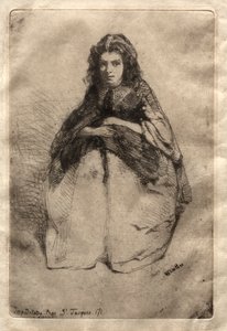 Fummette、1858年。 作： James Abbott McNeill Whistler