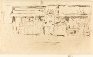 1887年頃の家具屋さん。 作： James Abbott McNeill Whistler
