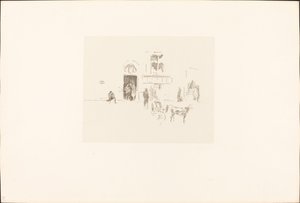 ガイエティのステージドア、18791887年。 作： James Abbott McNeill Whistler