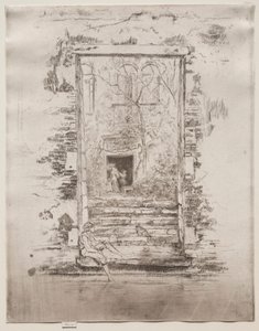 庭、1886年。 作： James Abbott McNeill Whistler