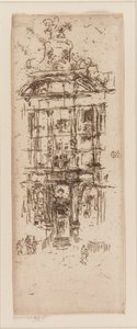 ゴールドハウス、ブリュッセル、1887年。 作： James Abbott McNeill Whistler