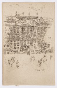 ブリュッセル、グランプラス 作： James Abbott McNeill Whistler