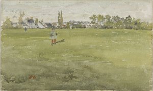 緑と銀：ボーリュー、トゥレーヌ 作： James Abbott McNeill Whistler