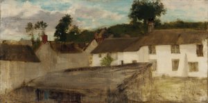 緑と銀。The Devonshire Cottages, 1883 or 1884. 作： James Abbott McNeill Whistler