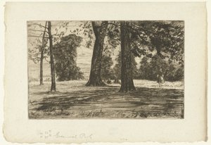 グリニッジ パーク 作： James Abbott McNeill Whistler