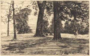 グリニッジ公園、1859 年。 作： James Abbott McNeill Whistler