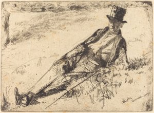 グリニッジの年金受給者、1859 年。 作： James Abbott McNeill Whistler