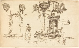 ホテル ラレメント、ブールジュ、1888 年。 作： James Abbott McNeill Whistler