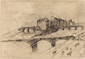 Isle de la Cite, Paris, 1859年。 作： James Abbott McNeill Whistler
