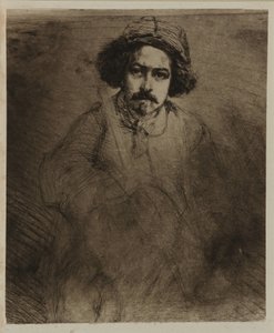 J.ベケ、彫刻家、1859年。 作： James Abbott McNeill Whistler