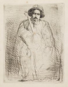 J.ベッケ、彫刻家、1859年。 作： James Abbott McNeill Whistler