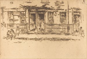 正義ウォーク - チェルシー、c。 18861888。 作： James Abbott McNeill Whistler