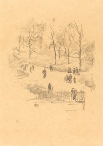 ケンジントン ガーデンズ、1896 年。 作： James Abbott McNeill Whistler