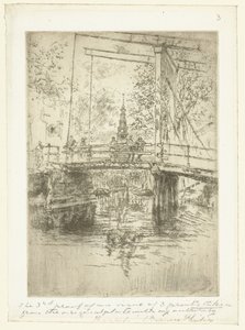 アムステルダムの小さな跳ね橋 小さな跳ね橋、アムステルダム 作： James Abbott McNeill Whistler
