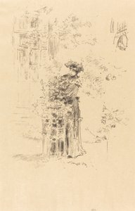 美しい庭師、1894年。 作： James Abbott McNeill Whistler