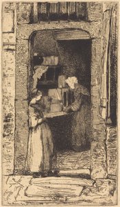 The Mustard Merchant, 1858年。 作： James Abbott McNeill Whistler