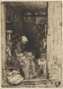 La Vieille aux Loques 作： James Abbott McNeill Whistler