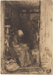 La Vieille aux Loques, 1858年。 作： James Abbott McNeill Whistler