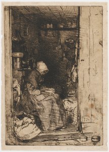 La Vieille aux Loques, 1858年。 作： James Abbott McNeill Whistler