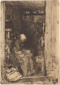 La Vieille aux Loques, 1858年。 作： James Abbott McNeill Whistler