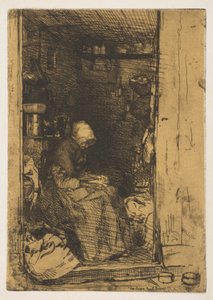 La Vielle aux Loques、1858年。 作： James Abbott McNeill Whistler