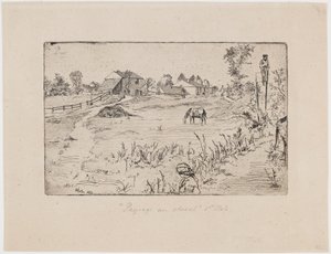 馬のいる風景」1859年