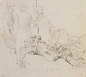 ライン川、1858 年。 作： James Abbott McNeill Whistler