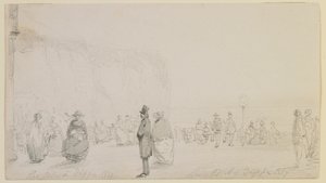 ディエップの海岸、1857年。 作： James Abbott McNeill Whistler