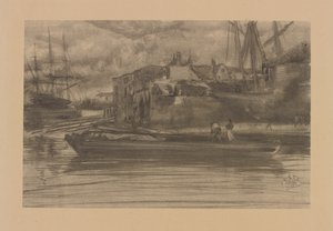 ライムハウス、1878年 作： James Abbott McNeill Whistler