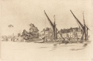 リンジー・ハウス、1877年 作： James Abbott McNeill Whistler