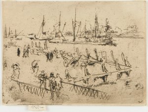 リトル・ドルドレヒト、1884年。 作： James Abbott McNeill Whistler