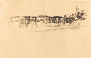 リトル・パットニーNo.1、1879年。 作： James Abbott McNeill Whistler