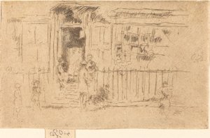 リトルステップス、チェルシー、c。 18841886。 作： James Abbott McNeill Whistler