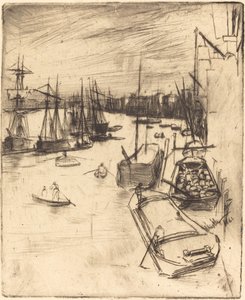 リトル・ワッピング、1861年。 作： James Abbott McNeill Whistler